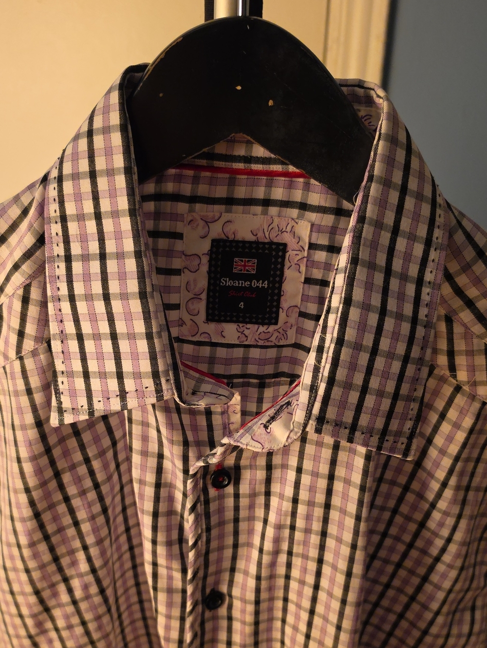 Men's Sloane 044 Lavender Check Dress Shirt